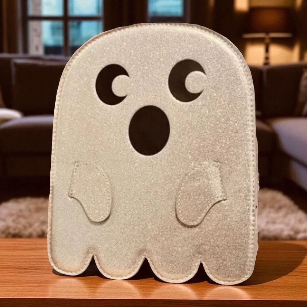 BOO BAG Silver GHOST PURSE Crossbody Handbag Halloween Spooky New viral Purse